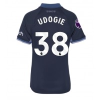 Camisa de Futebol Tottenham Hotspur Destiny Udogie #38 Equipamento Secundário Mulheres 2023-24 Manga Curta